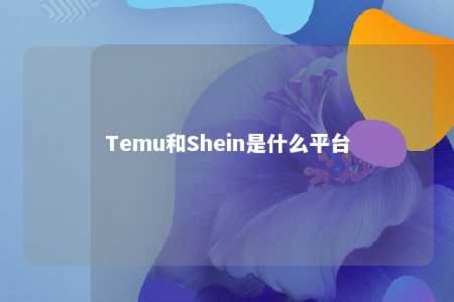 Temu和Shein是什么平台 Temu和Shein是什么平台